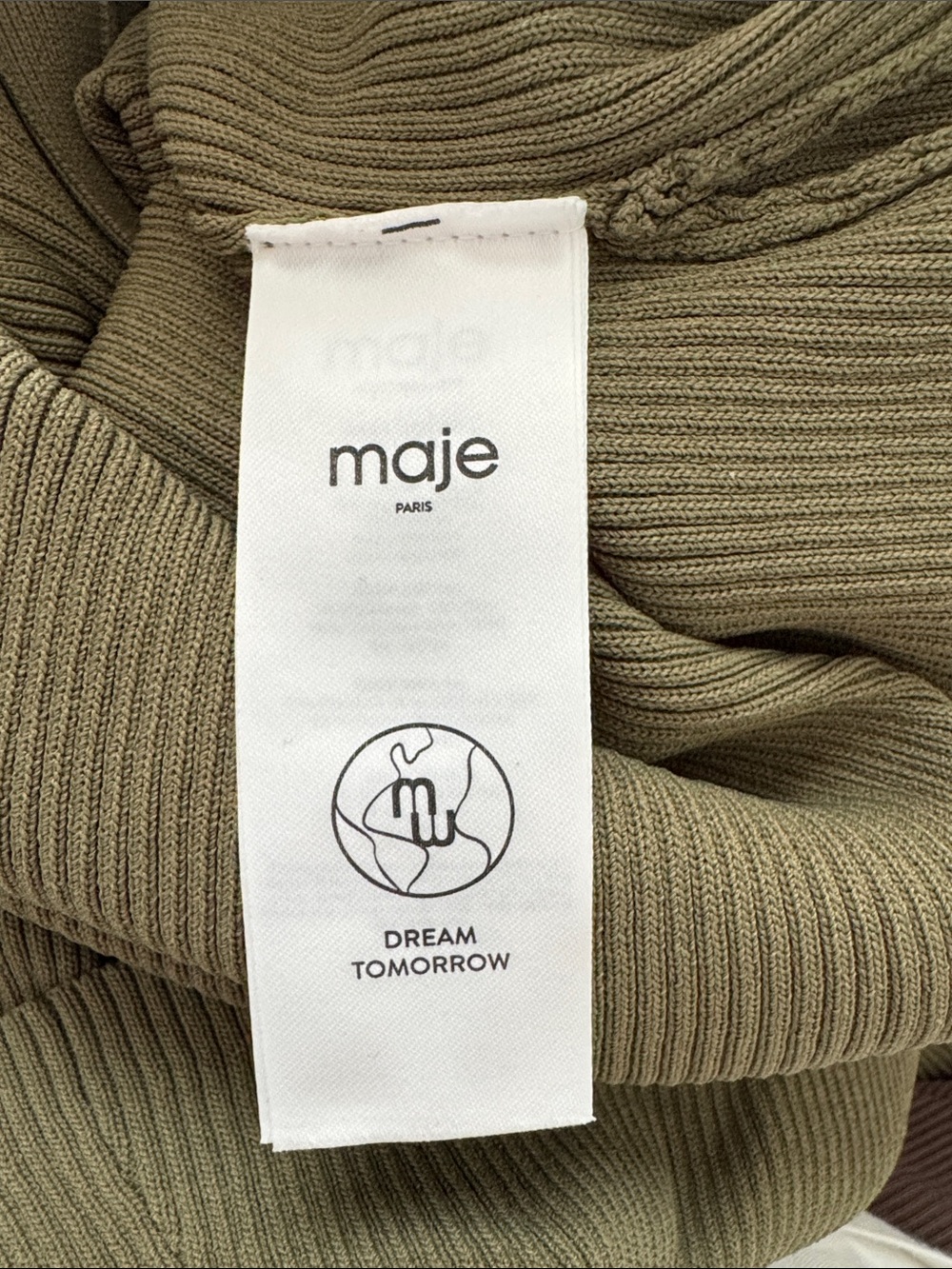 Maje Ribbed Knit Mini Dress - Picture 6 of 7